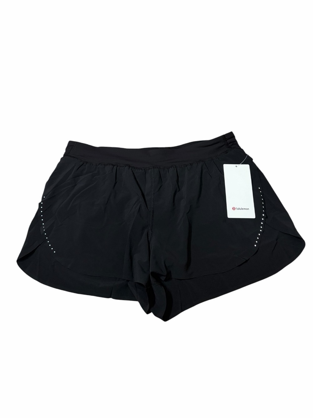 NWT Lululemon Fast & Free High-Rise Split Short 3" (Black) Size XL